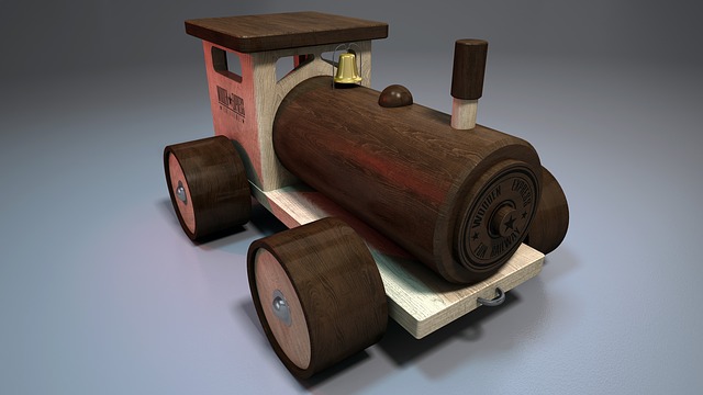 dřevěný vláček, hračka